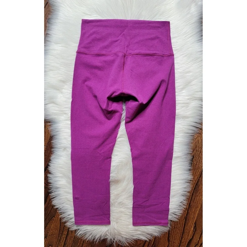 Lululemon Wunder Under Crop Cotton Roll Down Women's size 6 High Rise